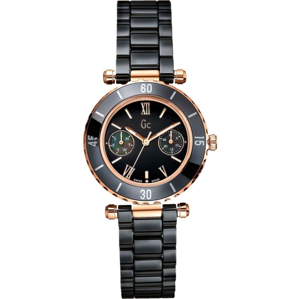 🤩🔥GC Diver Chic Watch-SwissRoseGoldCeramicPearl